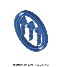 Heat isometric left top view 3D icon