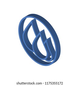 Heat isometric left top view 3D icon