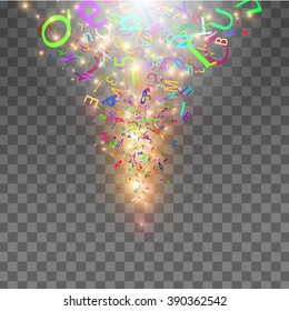 heat letter explode on transparency
