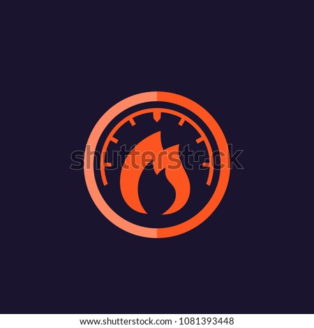 heat level meter icon