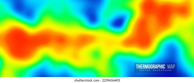 Heat map  Abstract infrared thermographic background  Vector illustration 