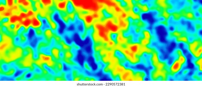 Heat map. Abstract infrared thermographic background. Vector illustration.