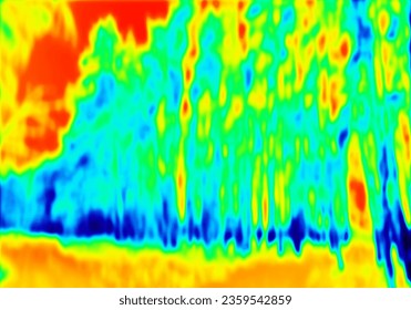 Heat map. Abstract infrared thermographic background. Vector illustration.