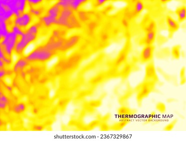 Heat map. Abstract infrared thermographic background. Vector illustration.