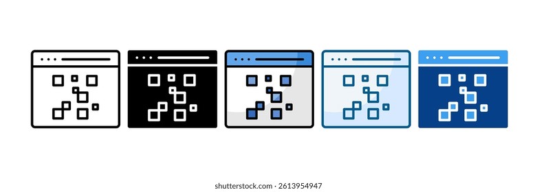 Heat Map Icon Set Multiple Style Collection