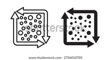 Heat Map icon Symbol for App and Web UI Design Vectors