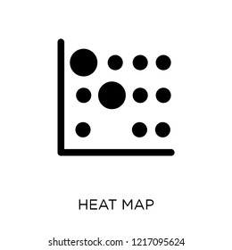 Heat Map Icon. Heat Map Symbol Design From Maps And Locations Collection. Simple Element Vector Illustration On White Background.