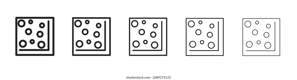 Heat Map icon vector Art line Illustrations collection