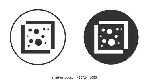 Heat Map icon vector clipart in black colors. suitable for graphic work