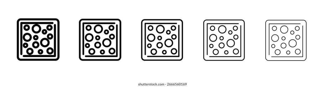 Icono de mapa de calor en estilo Web. Ilustración vectorial. Eps10