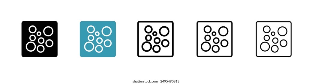Heat Map line icon vector set.