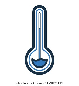 Icono de temperatura de calor o medida