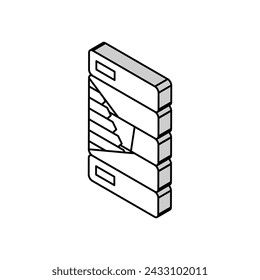 heat pump energy efficient isometric icon vector. heat pump energy efficient sign. isolated symbol illustration