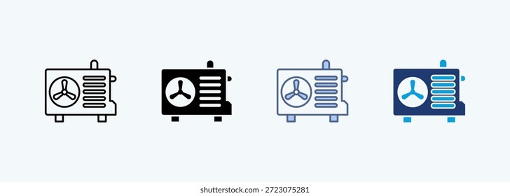 Heat Pump mehrere Stil Symbol Sammlung
