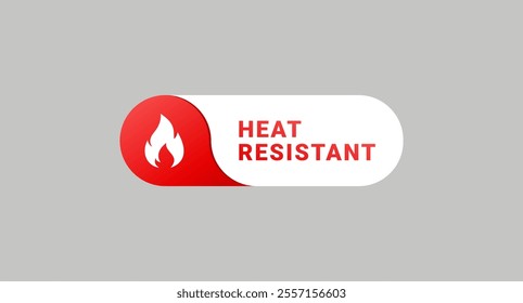 Heat resistant label or heat resistant vector. Best Heat resistant label sign for product packaging design, print design and more about Heat resistant product.