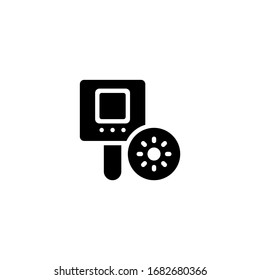 Heat Scanner Icon, Logo, Vector