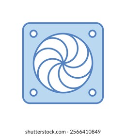 Heat Sink icon. Computer hardware icon design. vector graphic