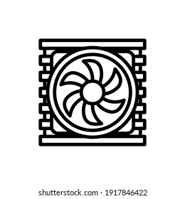 Heat Sink icon in vector. Logotype