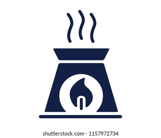 heat spa glyph icon , designed for web and app