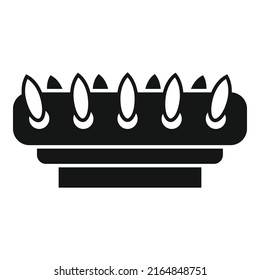 Heat stove icon simple vector. Gas cooker. Cooking pot