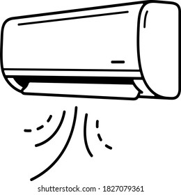 Tecnología de calor. Ilustración del contorno del vector.