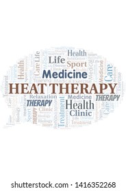 Heat Therapy word cloud. Wordcloud made with text only.