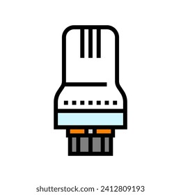 heat thermostat radiator color icon vector. heat thermostat radiator sign. isolated symbol illustration