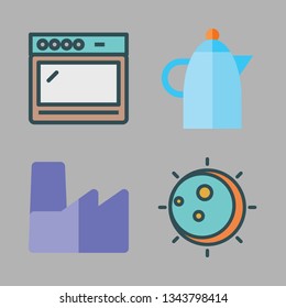 heat vector icon set