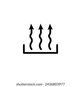 Heat Vector Line Icon illustration.