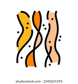 heat wave color icon vector. heat wave sign. isolated symbol illustration
