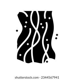 vector de icono de glifo de onda de calor. señal de ola de calor. ilustración de símbolo aislado
