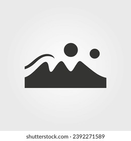 Heat waves icon - Simple Vector Illustration