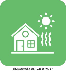 Heat Waves vector icon. Can be used for printing, mobile and web applications.