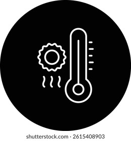 Heat Waves vector icon. Can be used for printing, mobile and web applications.