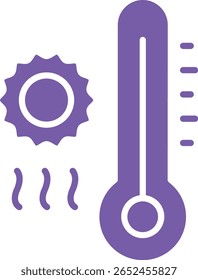 Ícone de vetor Ondas de Calor. Pode ser usado para impressão, aplicativos móveis e da Web.