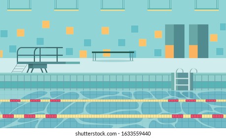 Heated Indoor Pool Accommodating Aquatic Sports To Encourage Participation. Swimming As Part Curriculum For Kids To Get Opportunity To Learn Basic Swimming Skills. Large Basin With Several Lanes.