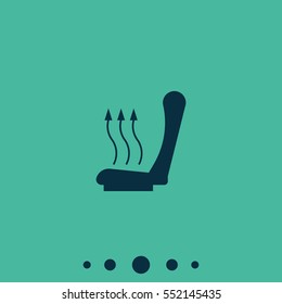 Heated seat icon.