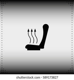 Heated seat icon.