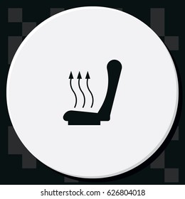 Heated seat icon.