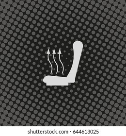 Heated seat icon.