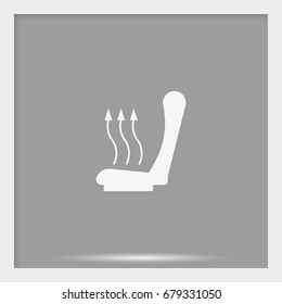Heated seat icon.