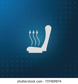 Heated seat icon.