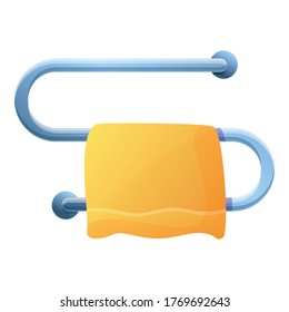 Heated towel rail icon. Cartoon of heated towel rail vector icon for web design isolated on white background