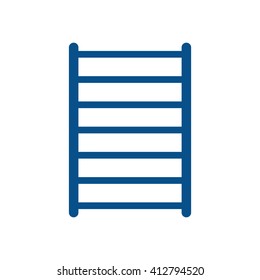 Heated towel rail icon vector