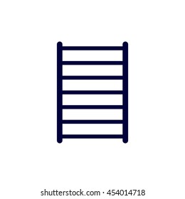 Heated towel rail icon vector