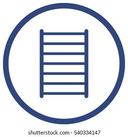 Heated towel rail icon vector