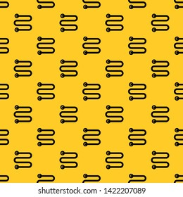 Heated towel rail pattern seamless vector repeat geometric yellow for any design