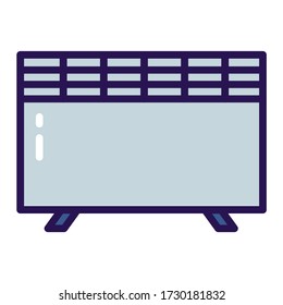 Heater color line icon. Electic equipment. Device for warming the air. Sign for web page, mobile app, banner. 