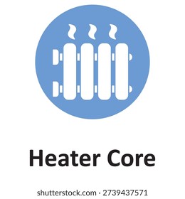 Heater core Vector icon which can easily modify or edit

