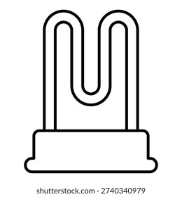 Heater core Vector icon which can easily modify or edit

